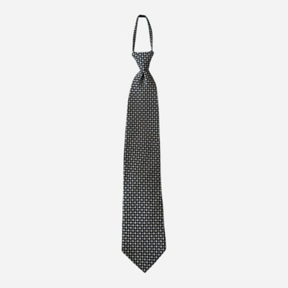 Bocara Mens 100% Silk Neck Tie Navy Blue Yellow Red Geometric Floral Pattern NWT - Picture 3 of 7